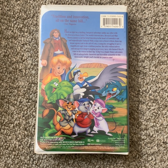 Walt Disney classic ‘The Rescuers down under’ Black Diamond Edition VHS - Picture 3 of 7